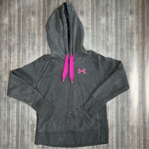 Under Armour Storm Dark Gray Pink Hoodie Small